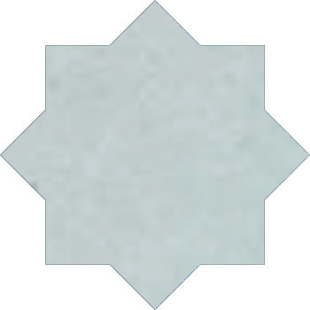 Mosaic House Moroccan tile Alice Star 30 Sage Green  solid hand painted 